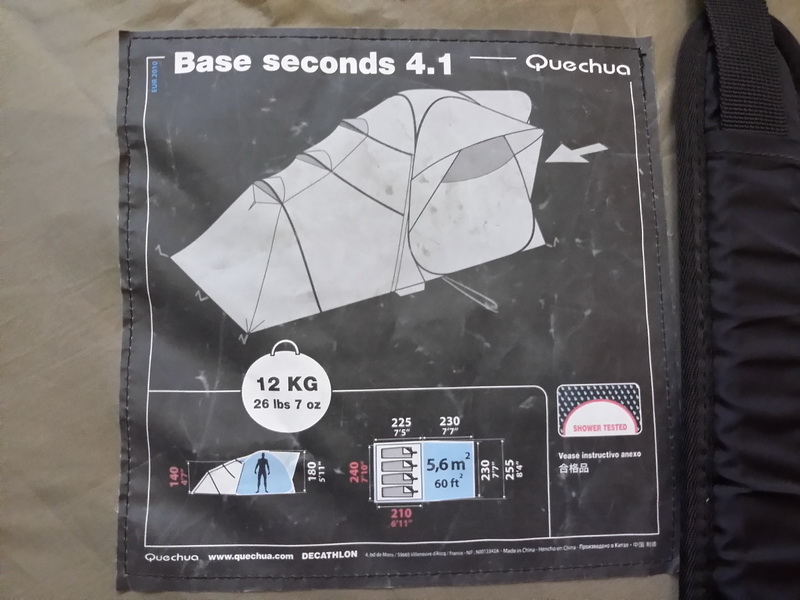 tienda campaña base seconds 1u